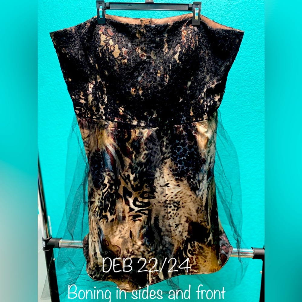 Deb strapless cocktail dress